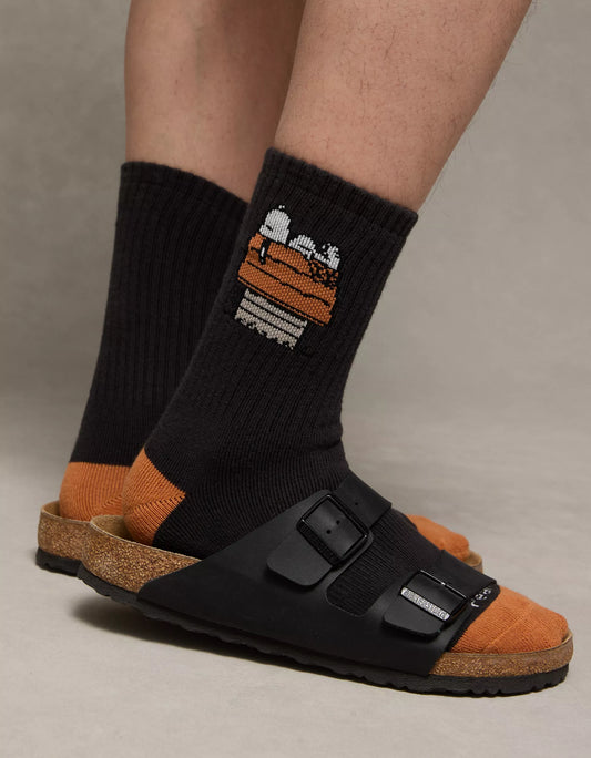 AE Snoopy Halloween Terry Crew Socks 3-Pack