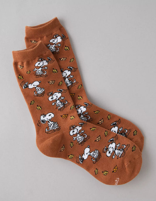 AE Snoopy Fall Halloween Crew Socks