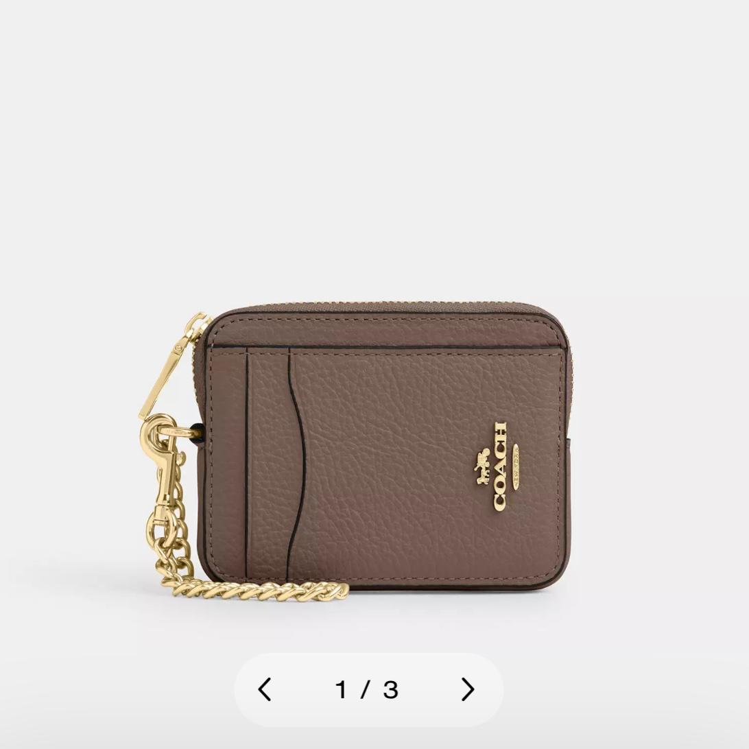 Coach Zip Card Case