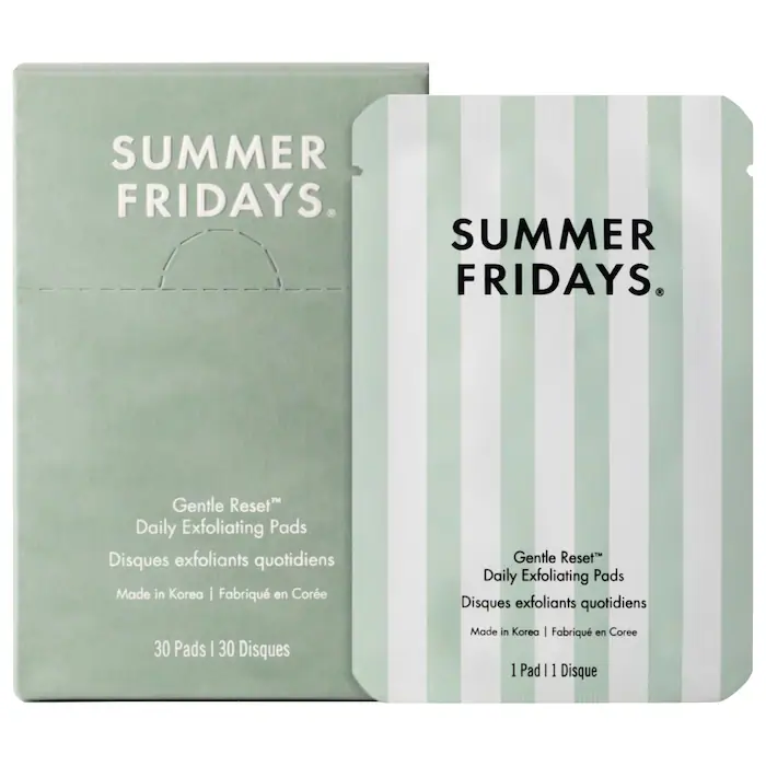 Gentle Reset Daily Exfoliating Pads to Smooth + Minimize Pores with AHAs