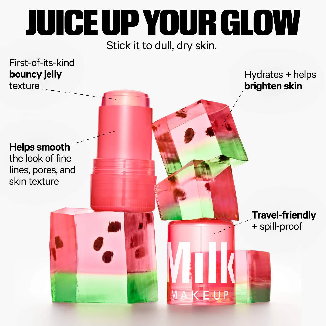 Watermelon Jelly Brightening Serum Stick with Peptides