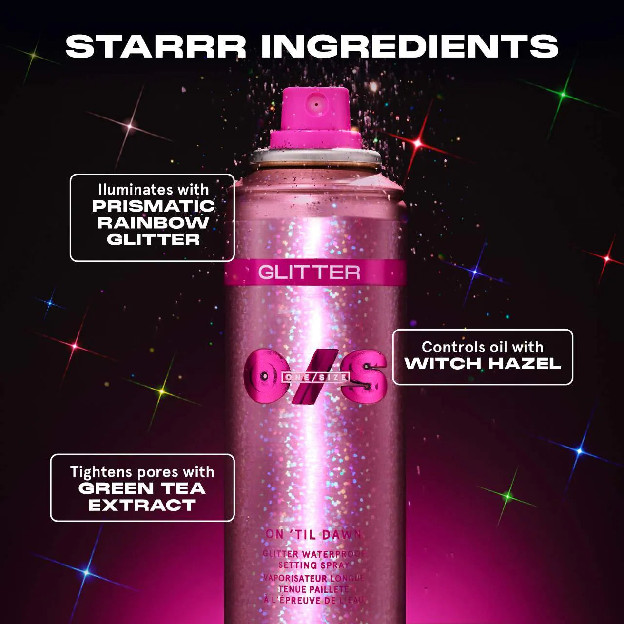 On 'Til Dawn Glitter Waterproof Setting Spray