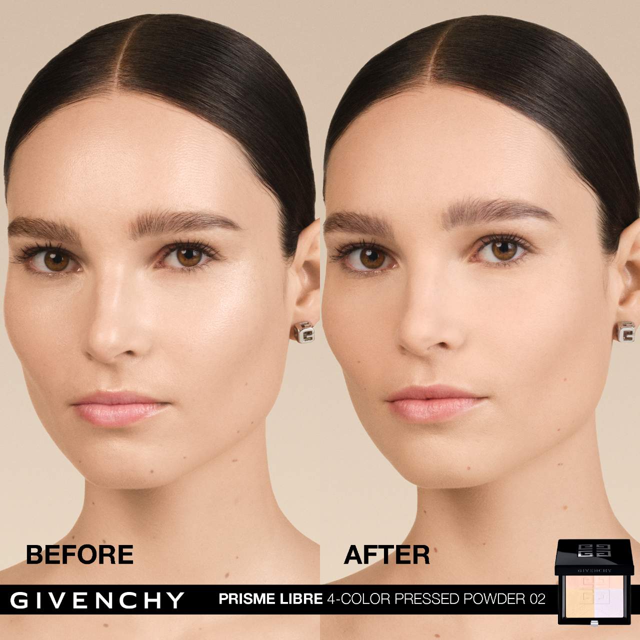 Prisme Libre Blurring & Color-Correcting Matte Pressed Powder