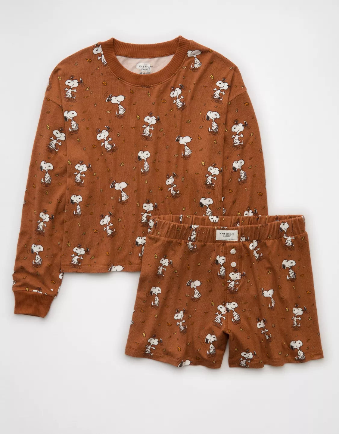 AE Luxe Plush Snoopy Halloween PJ Set