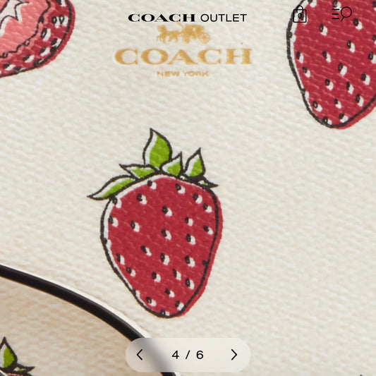 Coach Corner Zip Wristlet
