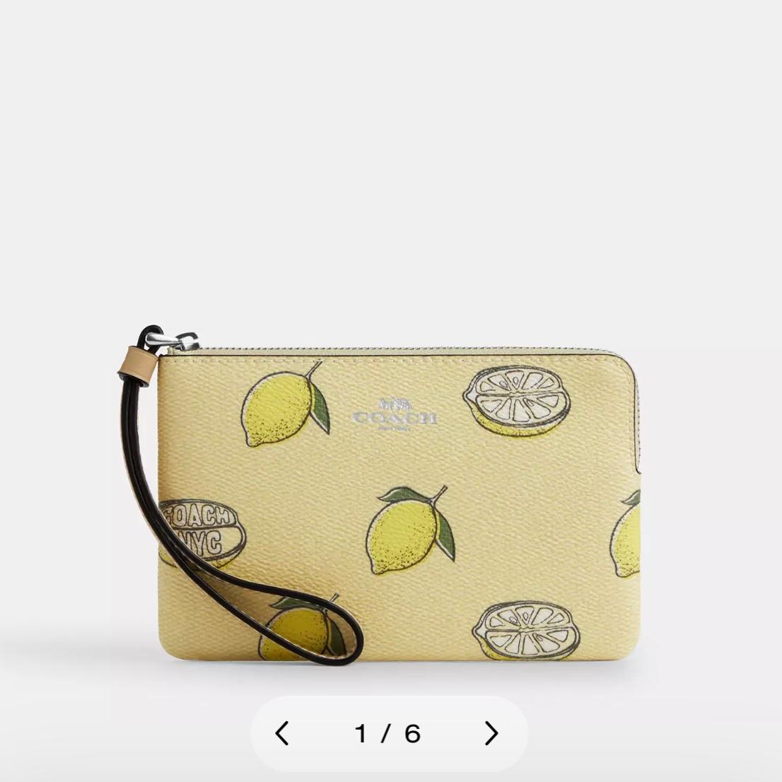 Coach Corner Zip Wristlet