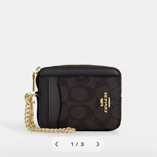 Coach Zip Card Case