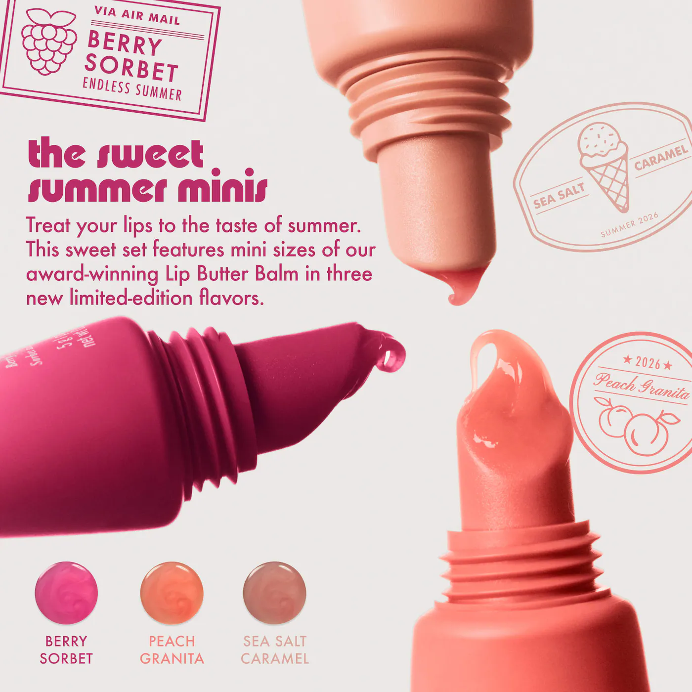 The Sweet Summer Minis Lip Butter Balm Trio Set