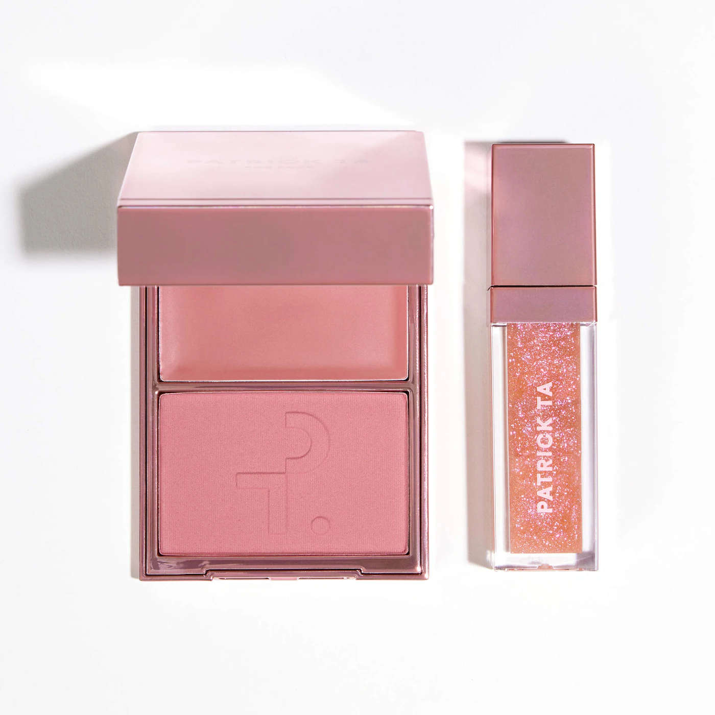 Patrick's Glow and Gloss Set: Major Headlines Blush Duo and Lip Gloss Makeup Gift Set