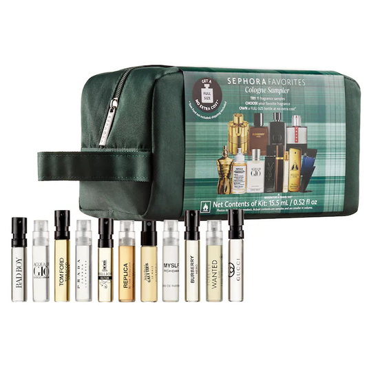 The Essential Men's Fragrance Cologne Sampler Set w/ Redeemable Voucher