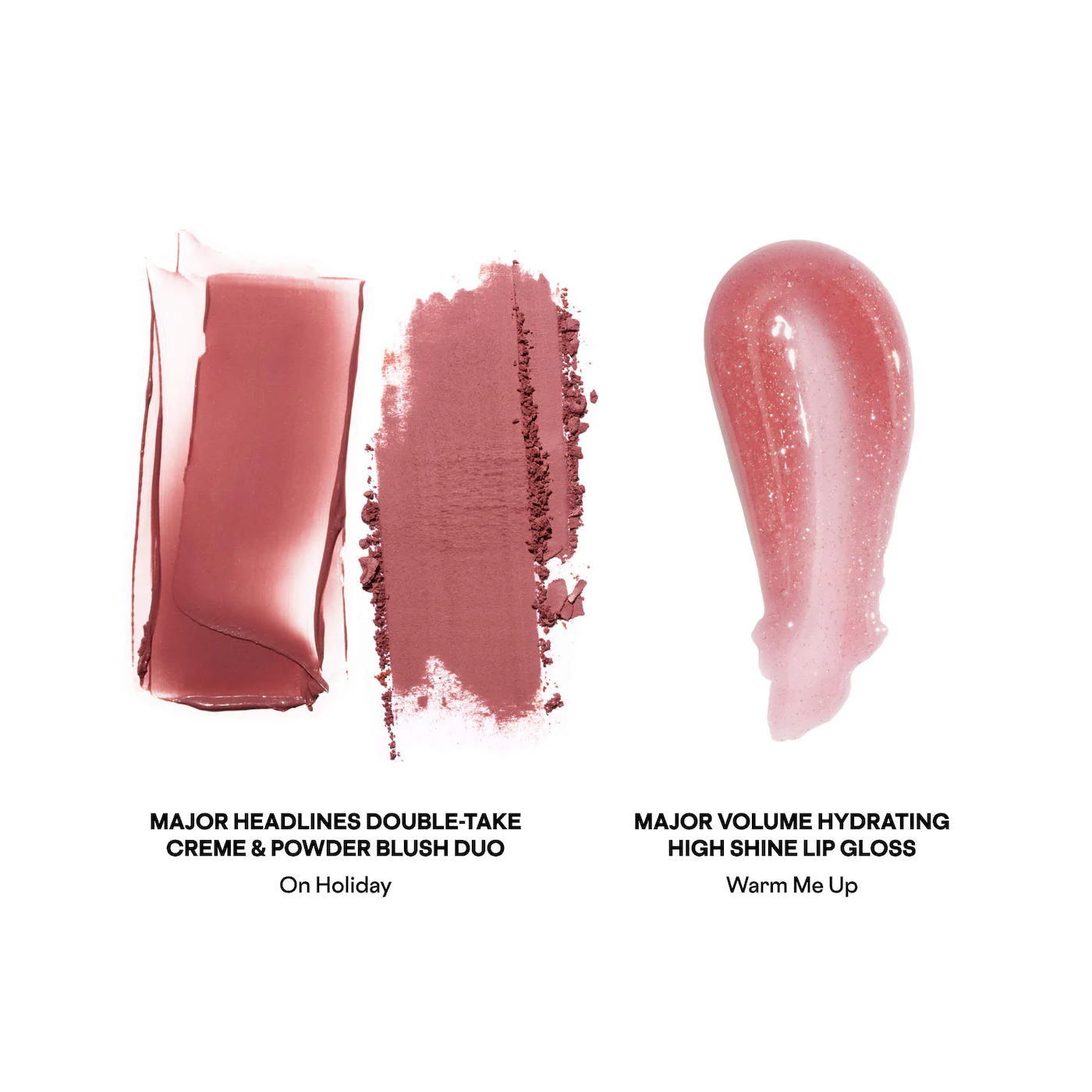 Patrick's Glow and Gloss Set: Major Headlines Blush Duo and Lip Gloss Makeup Gift Set