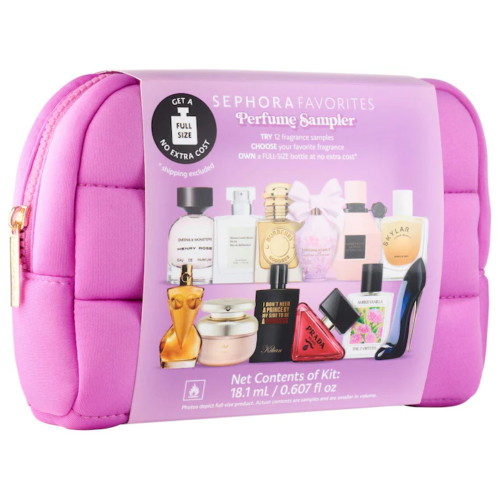 Perfume Sampler Set with Floral & Vanilla Perfumes