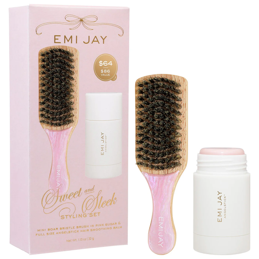 Sweet and Sleek Styling Gift Set with Angelstick™ and Mini Boar Bristle Brush