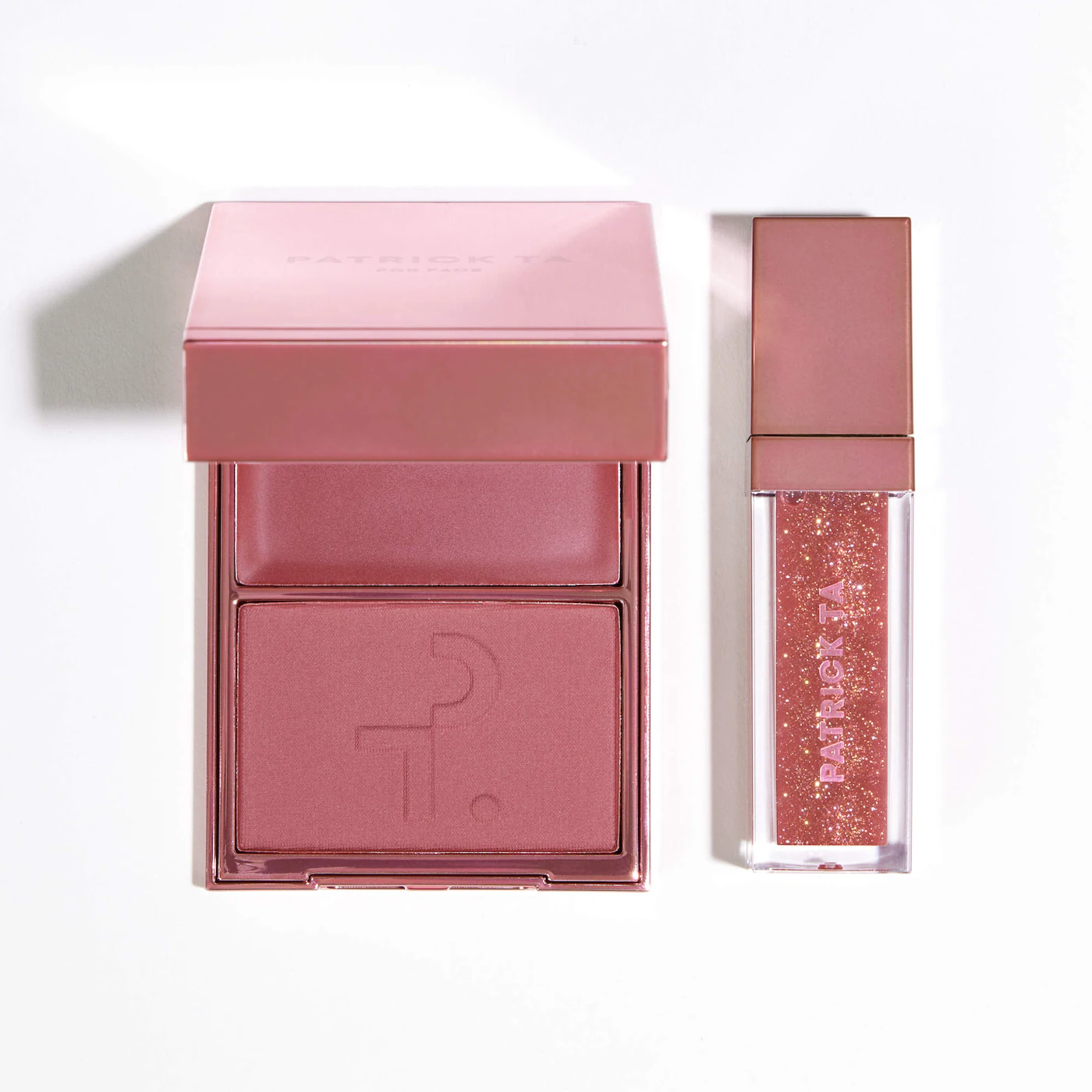 Patrick's Glow and Gloss Set: Major Headlines Blush Duo and Lip Gloss Makeup Gift Set
