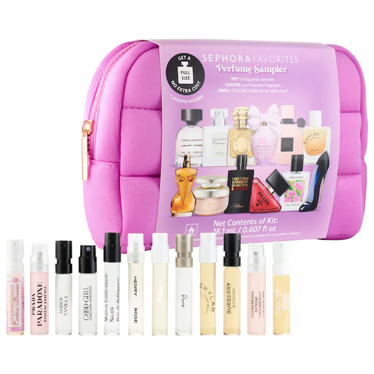 Perfume Sampler Set with Floral & Vanilla Perfumes