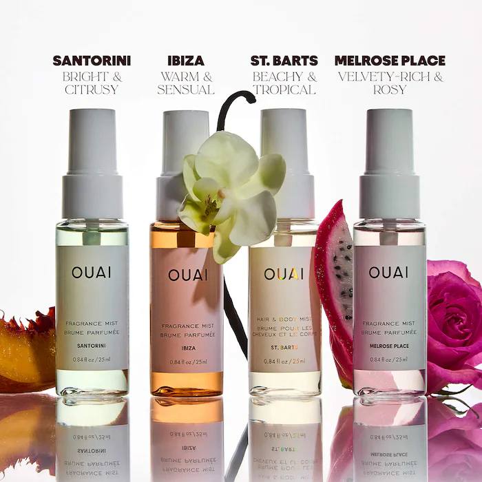 Mini St. Barts, Ibiza, Santorini & Melrose Hair & Body Mist Set