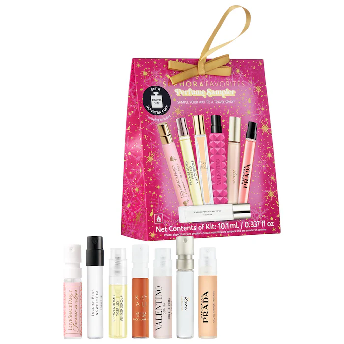 Travel Spray Perfume Sampler Set w/ Redeemable Voucher