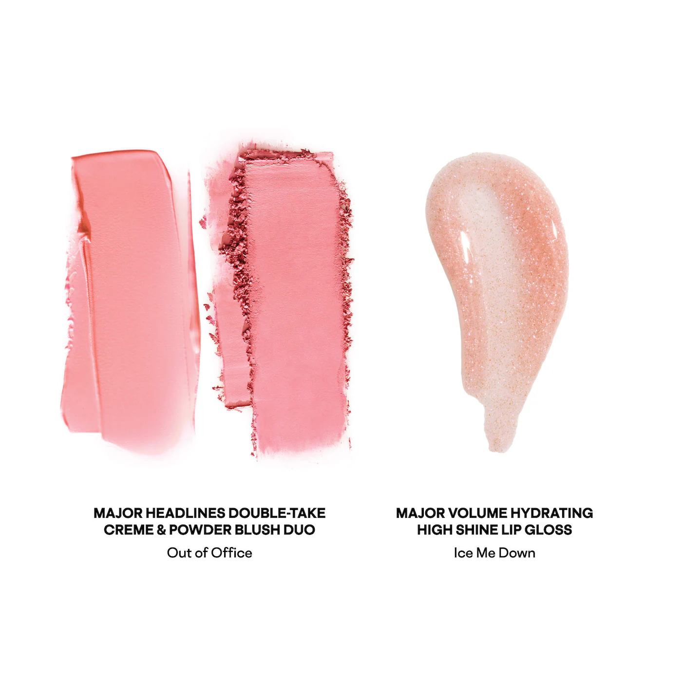 Patrick's Glow and Gloss Set: Major Headlines Blush Duo and Lip Gloss Makeup Gift Set