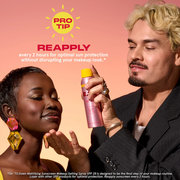 On 'Til Dawn Mattifying Sunscreen Makeup Setting Spray SPF 28