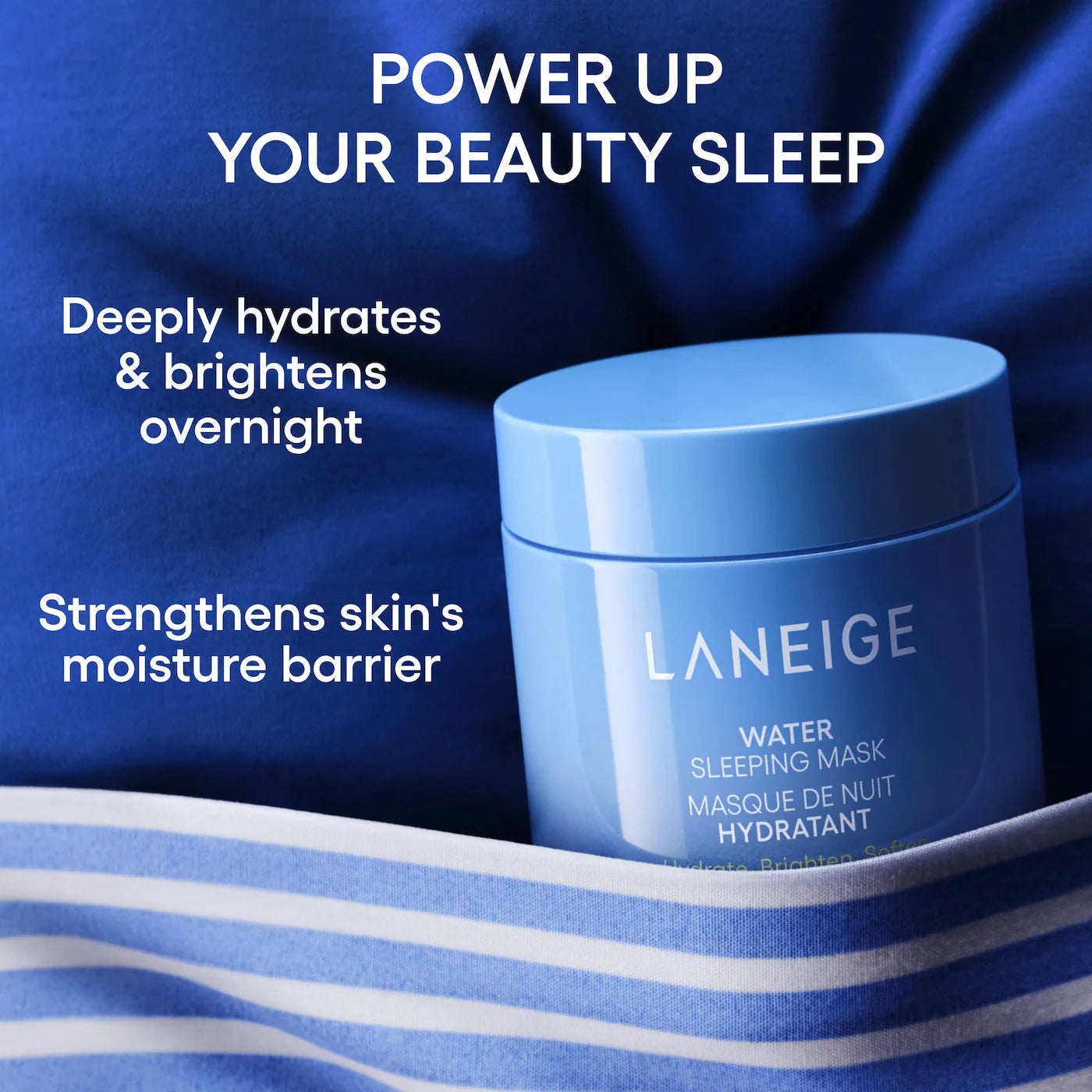 Water Sleeping Mask for Moisture Barrier Support with Niacinamide & Squalane